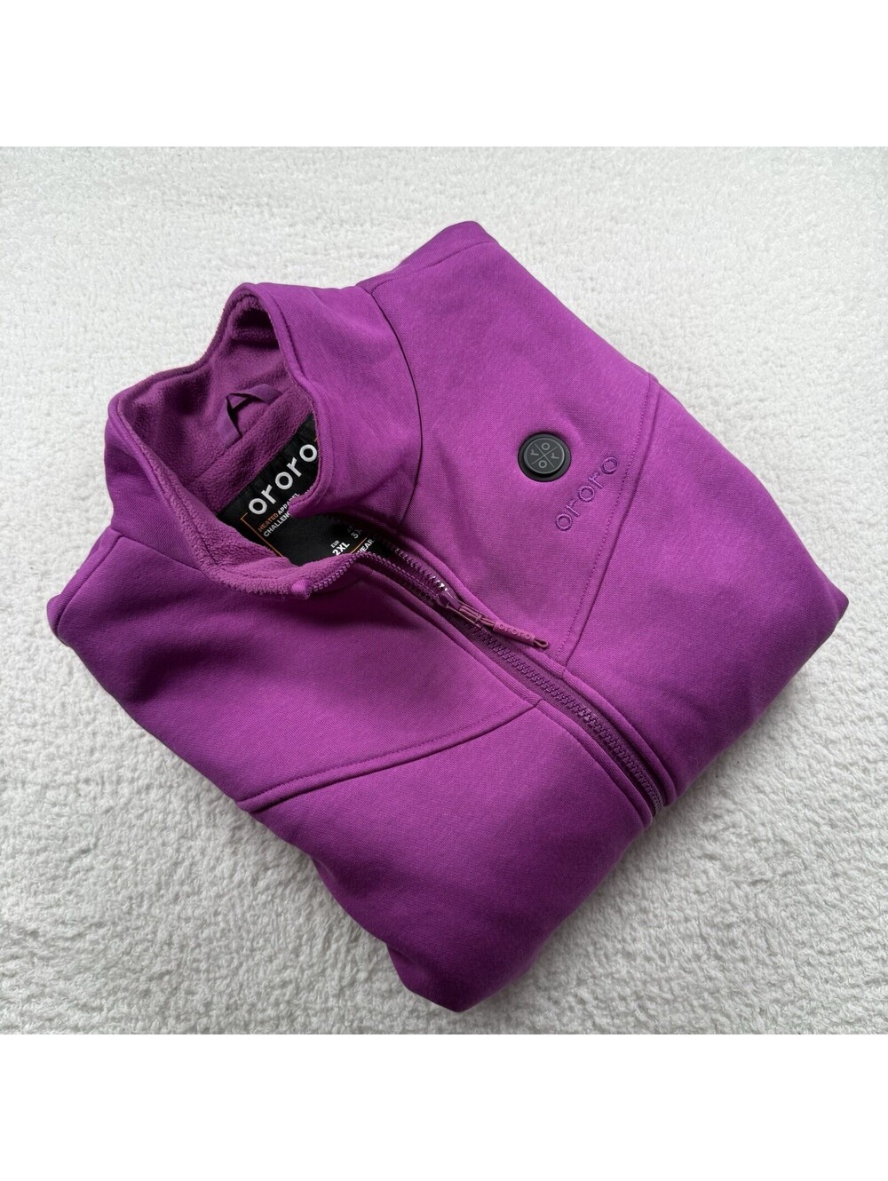 ORORO Women’s 2XL Heated Vest Purple Rechargeable Battery Winter Outdoor